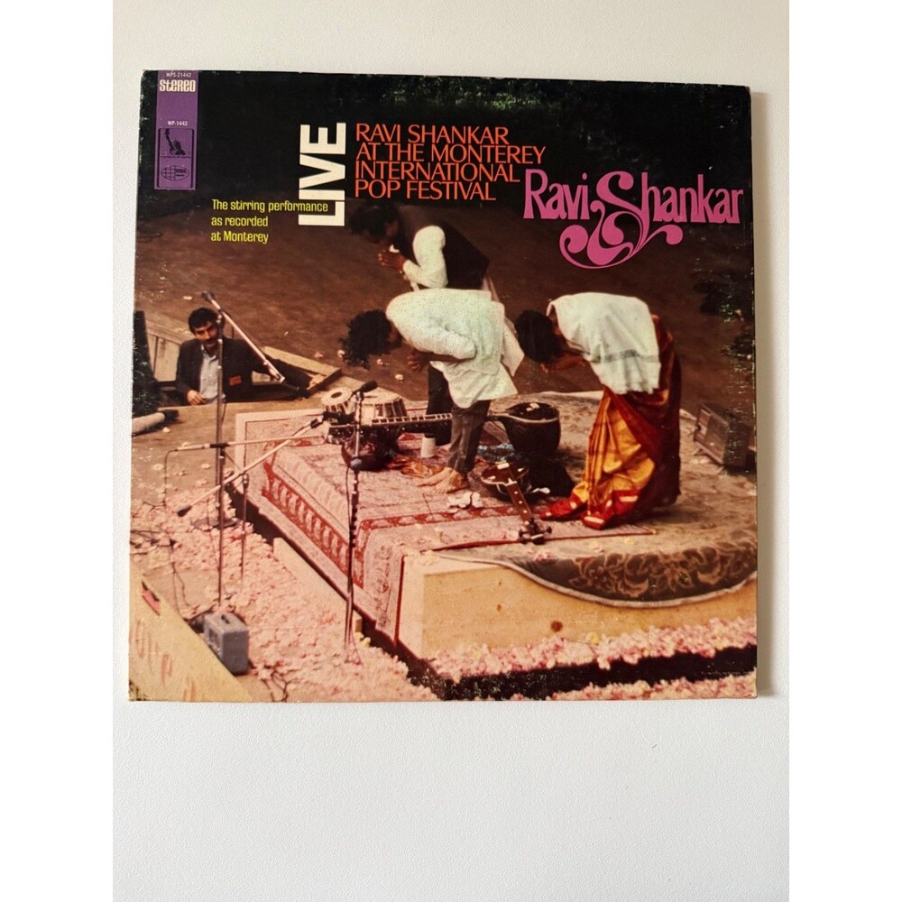 Ravi Shankar Monterey International Pop Festival LP World Pacific WPS-21442 VG